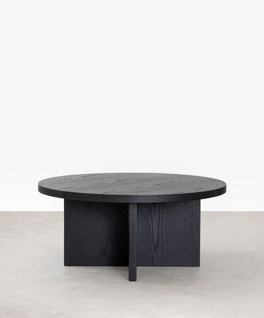 Loom Round Coffee Table (Black)