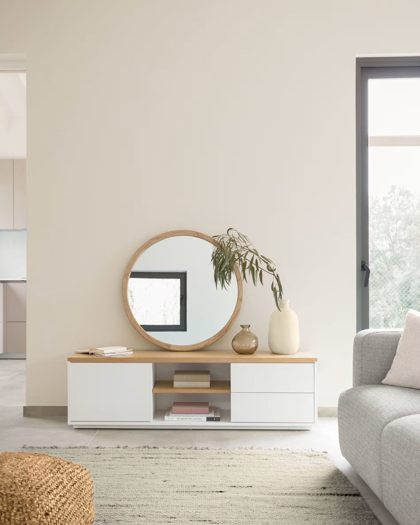 Loom Tv Unit 150 cm x 44 cm (White)