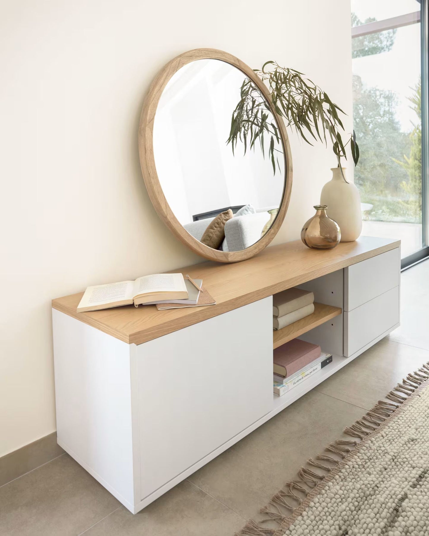 Loom Tv Unit 150 cm x 44 cm (White)