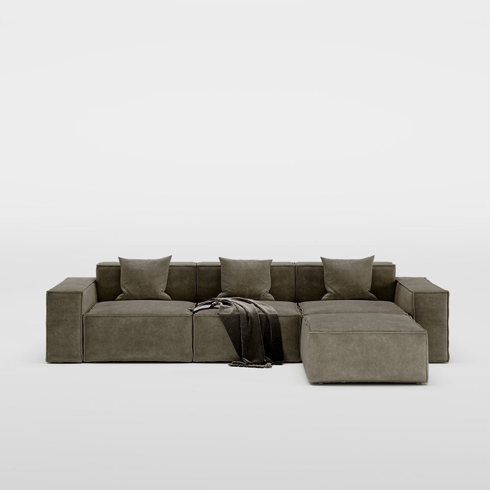 Metro Three Seater with Ottoman