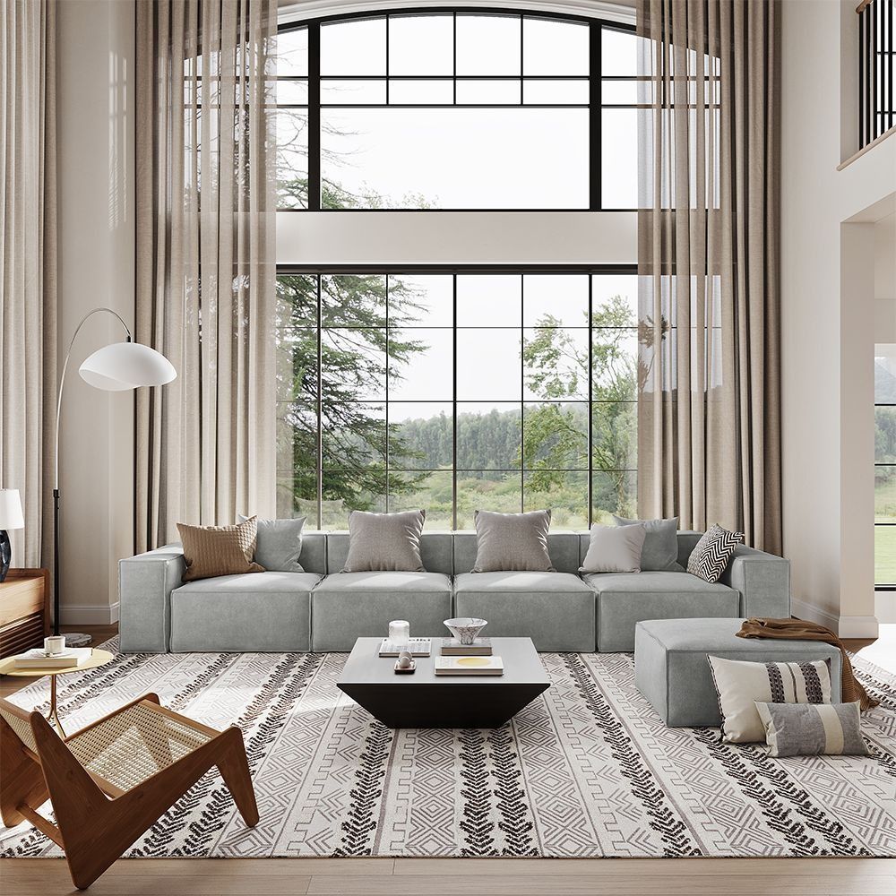 Metro Four Seater with Ottoman