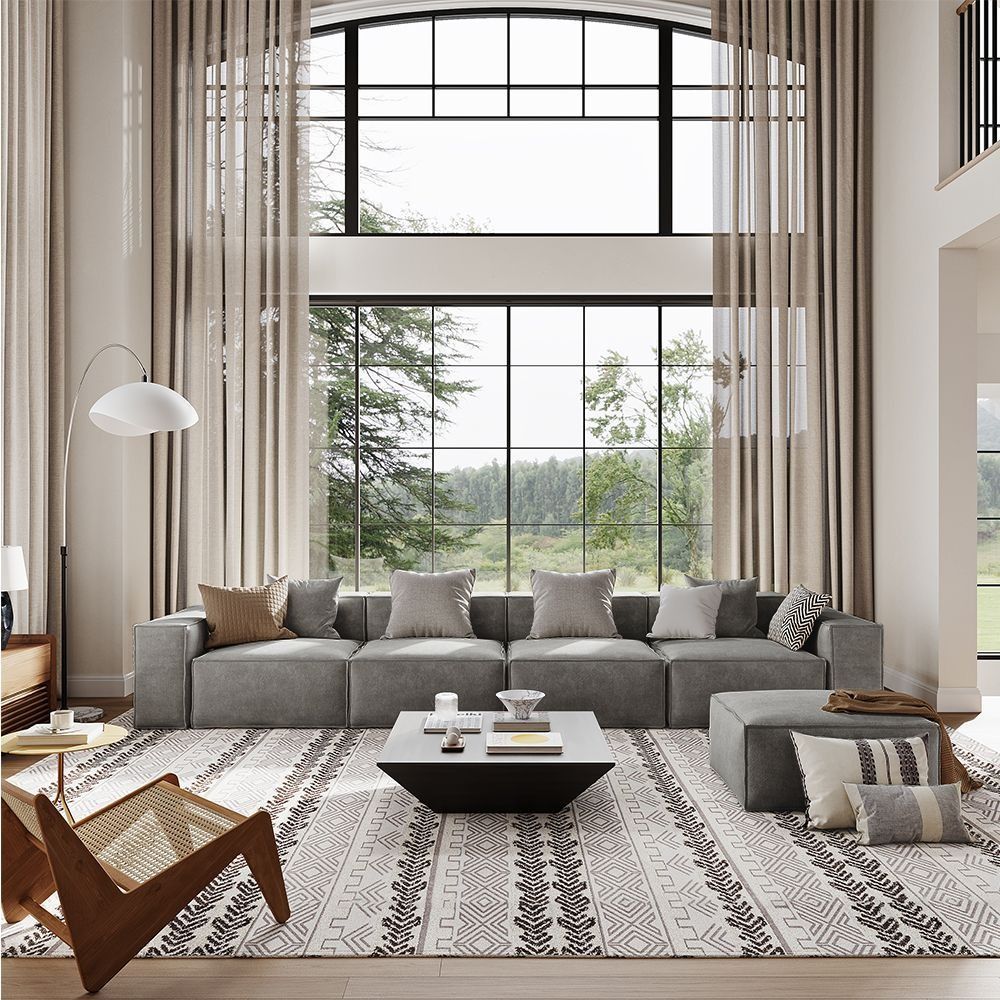 Metro Four Seater with Ottoman