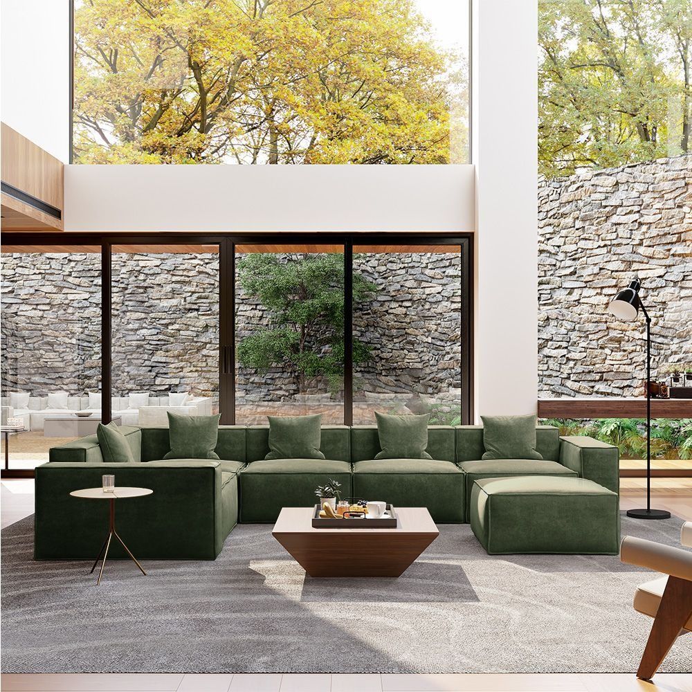 Metro Five Seater L Shape with Ottoman