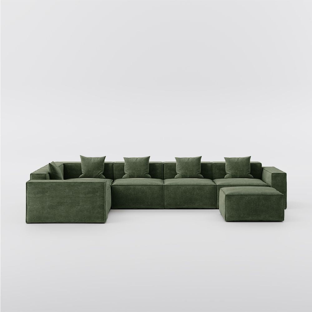 Metro Five Seater L Shape with Ottoman