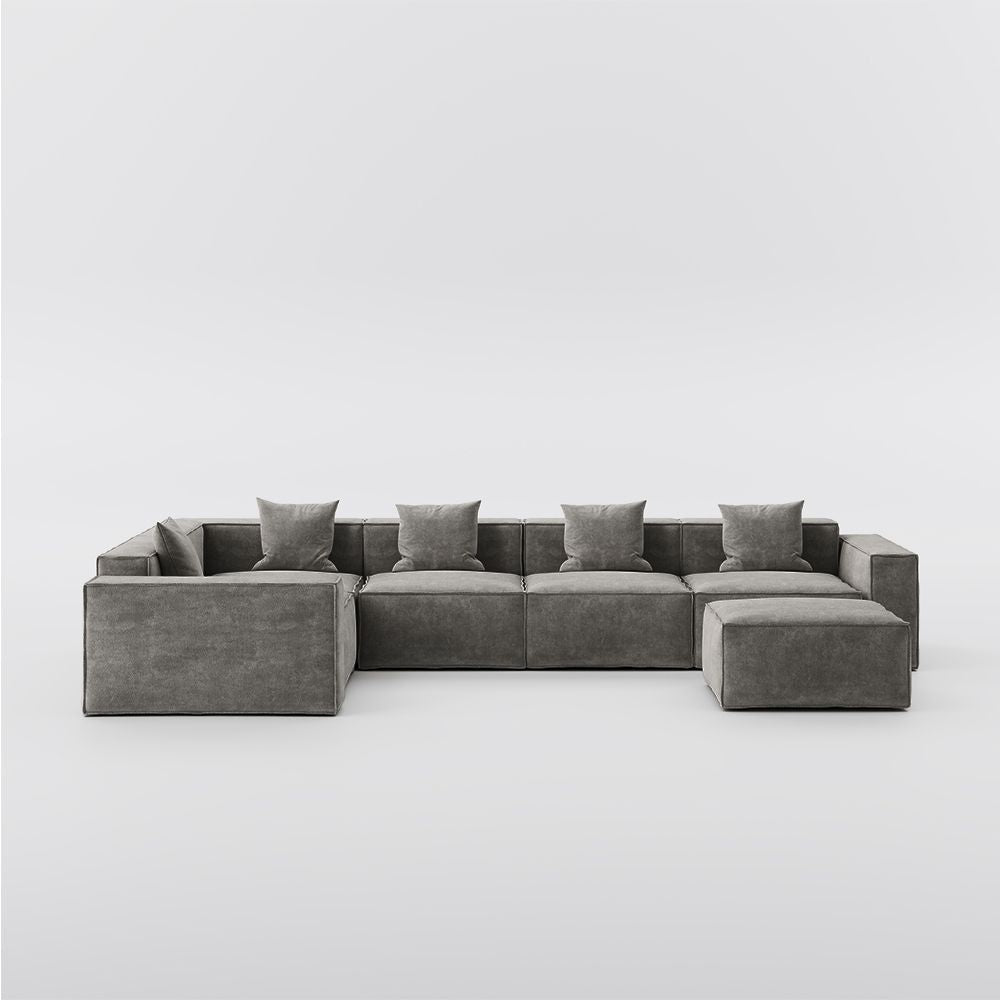 Metro Five Seater L Shape with Ottoman