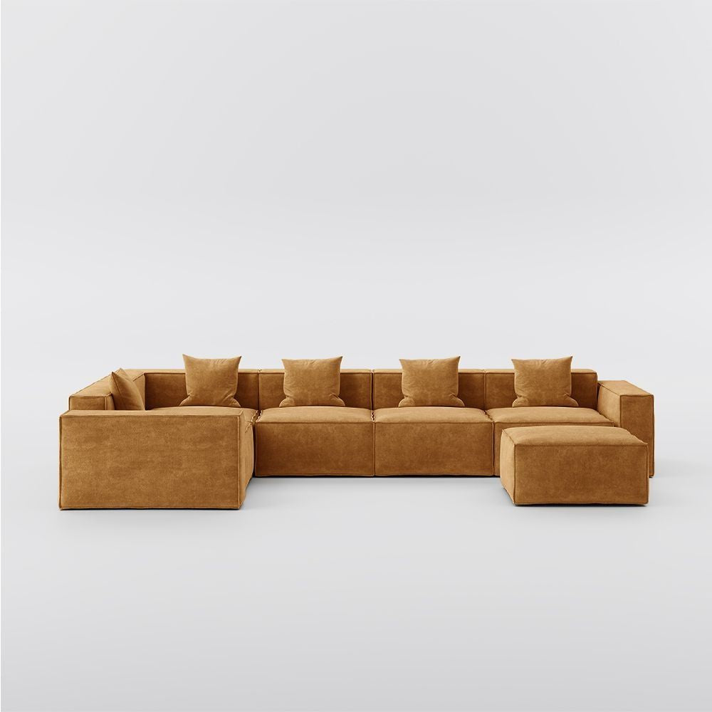 Metro Five Seater L Shape with Ottoman