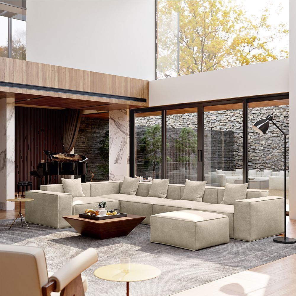 Metro Five Seater L Shape with Ottoman
