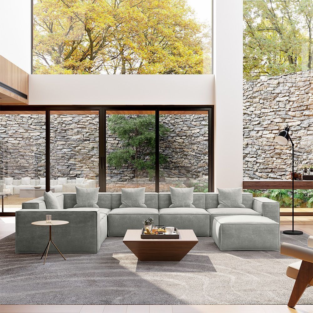 Metro Five Seater L Shape with Ottoman