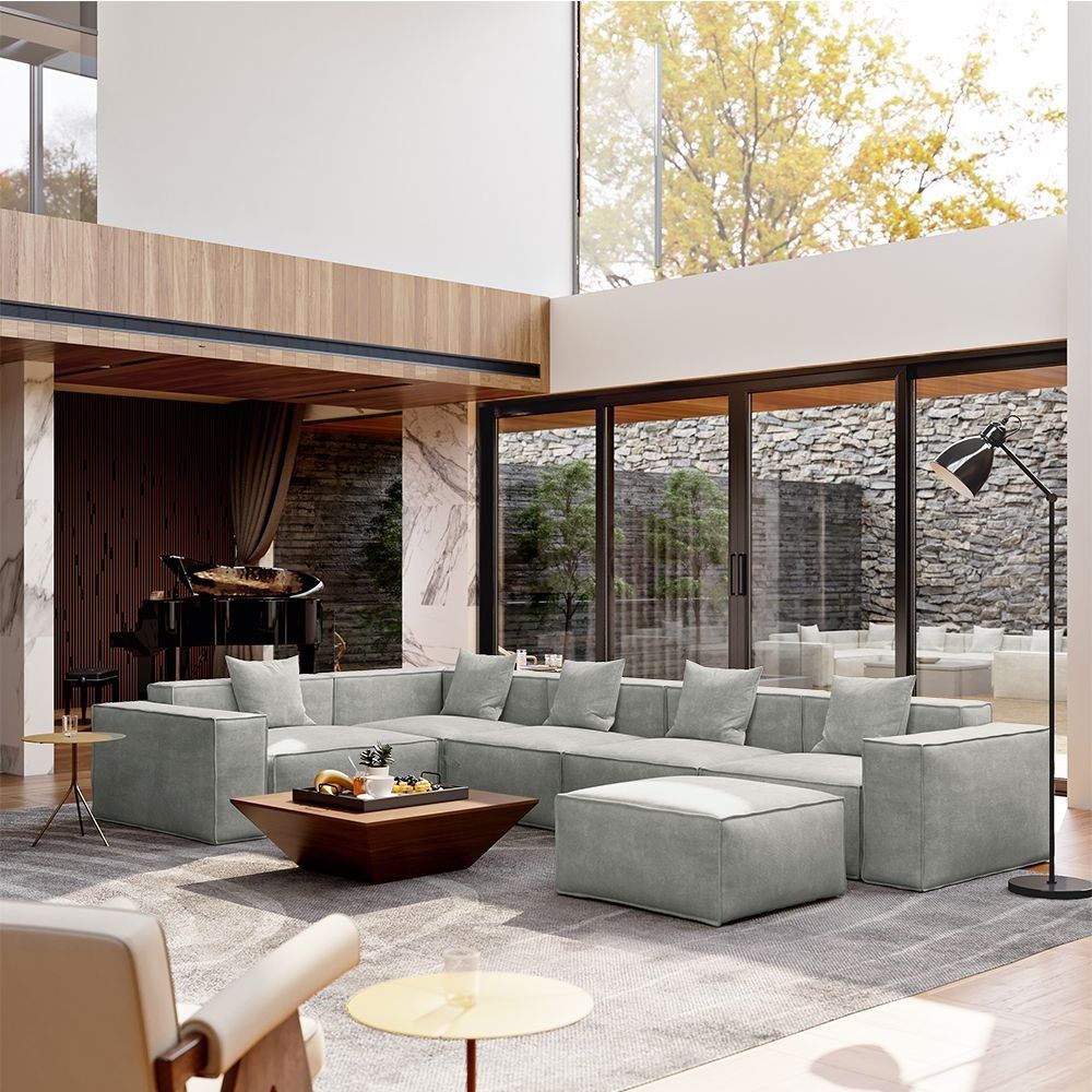 Metro Five Seater L Shape with Ottoman