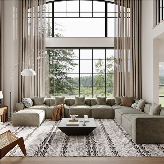 Metro Seven Seater L Shape with Ottoman
