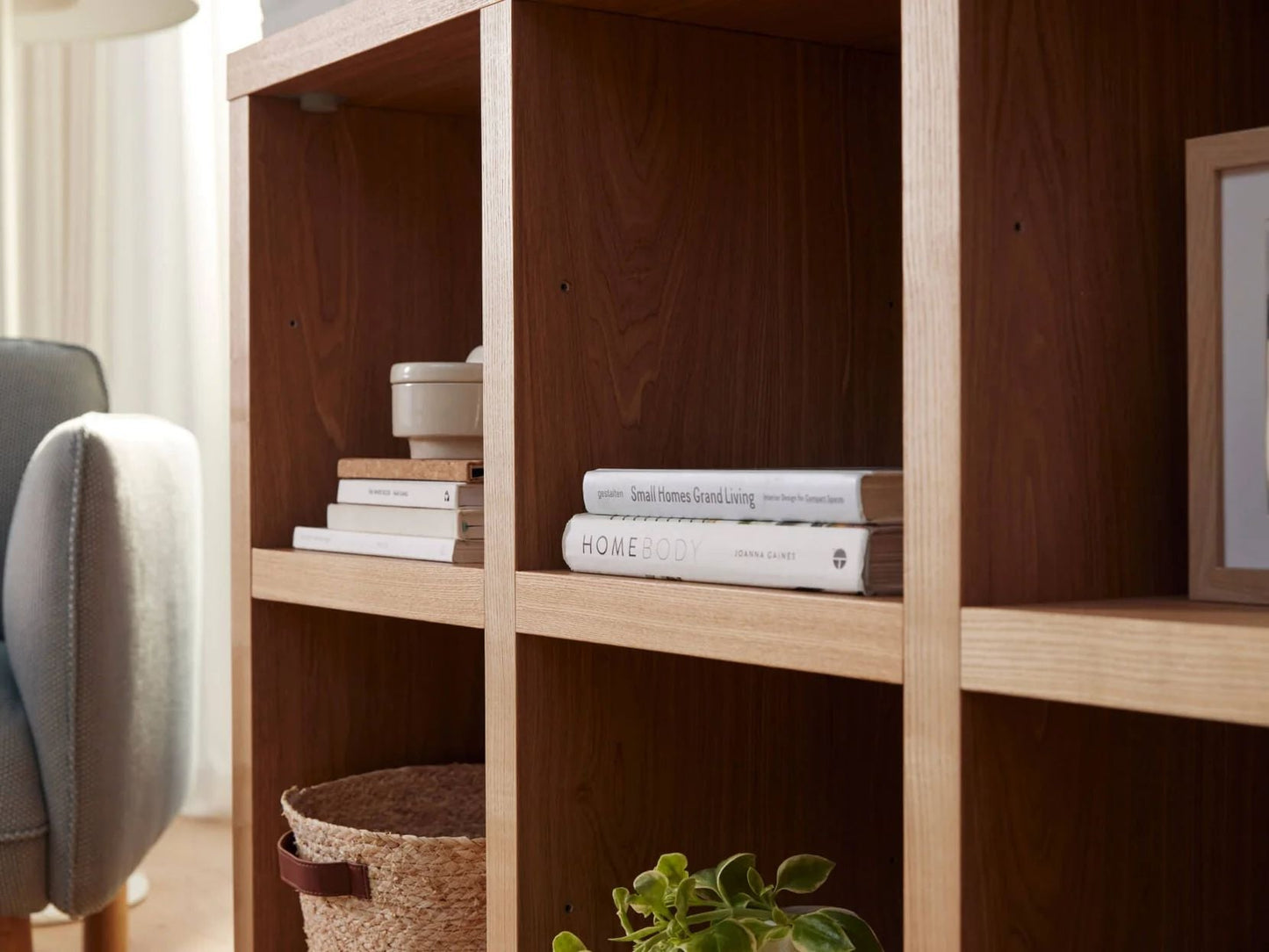 Metro Large Oak Veneered Bookcase