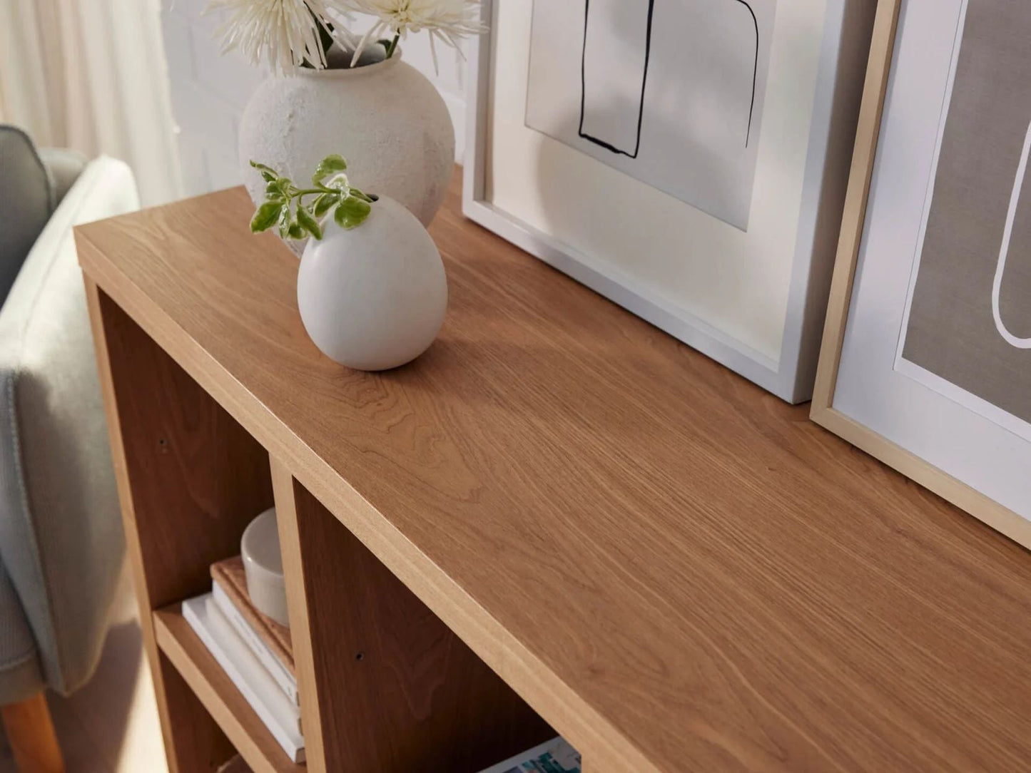 Metro Large Oak Veneered Bookcase