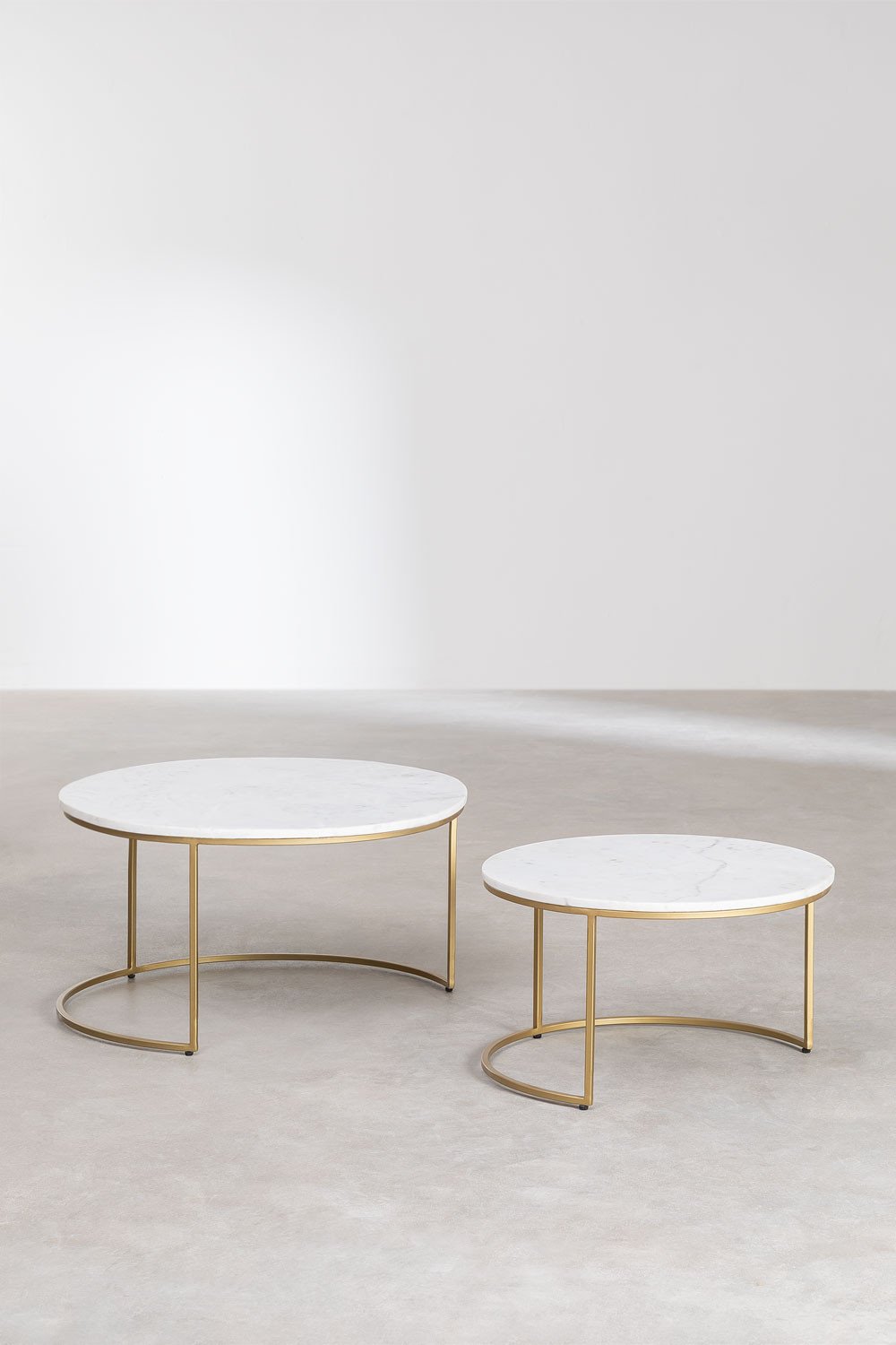 Metro Marble Nesting Tables-MC1