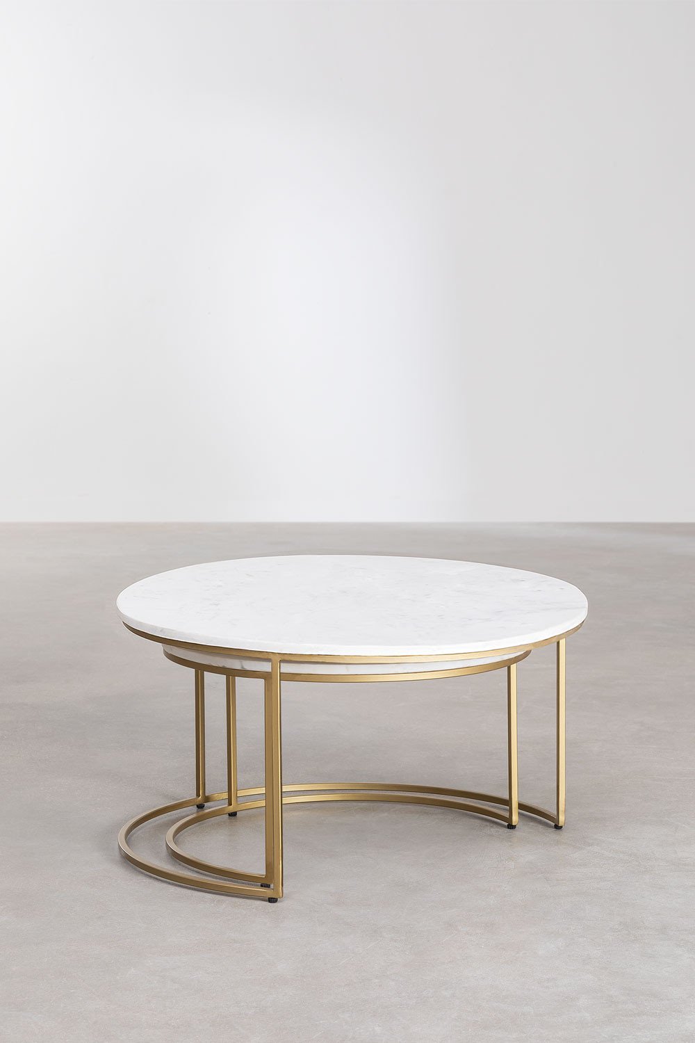 Metro Marble Nesting Tables-MC1