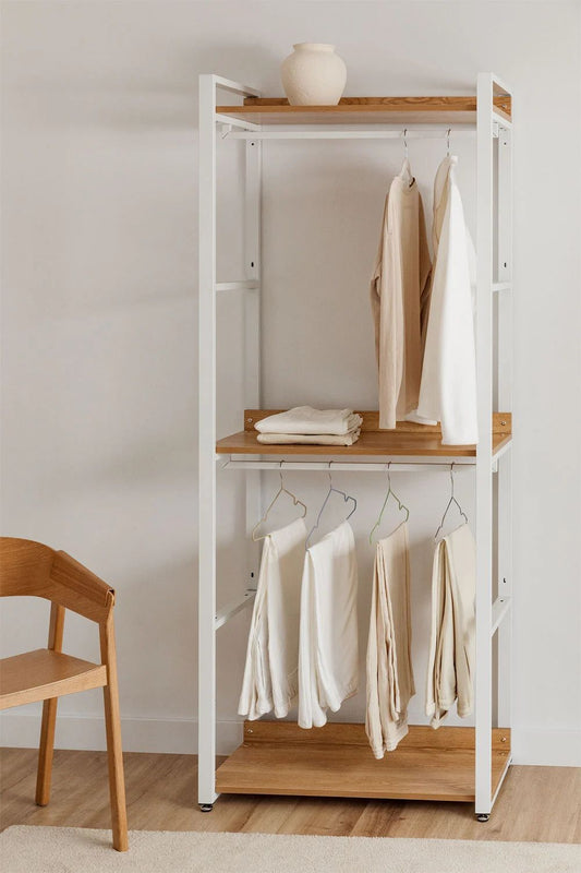 Urban Open Steel and Wood Wardrobe-USSR1